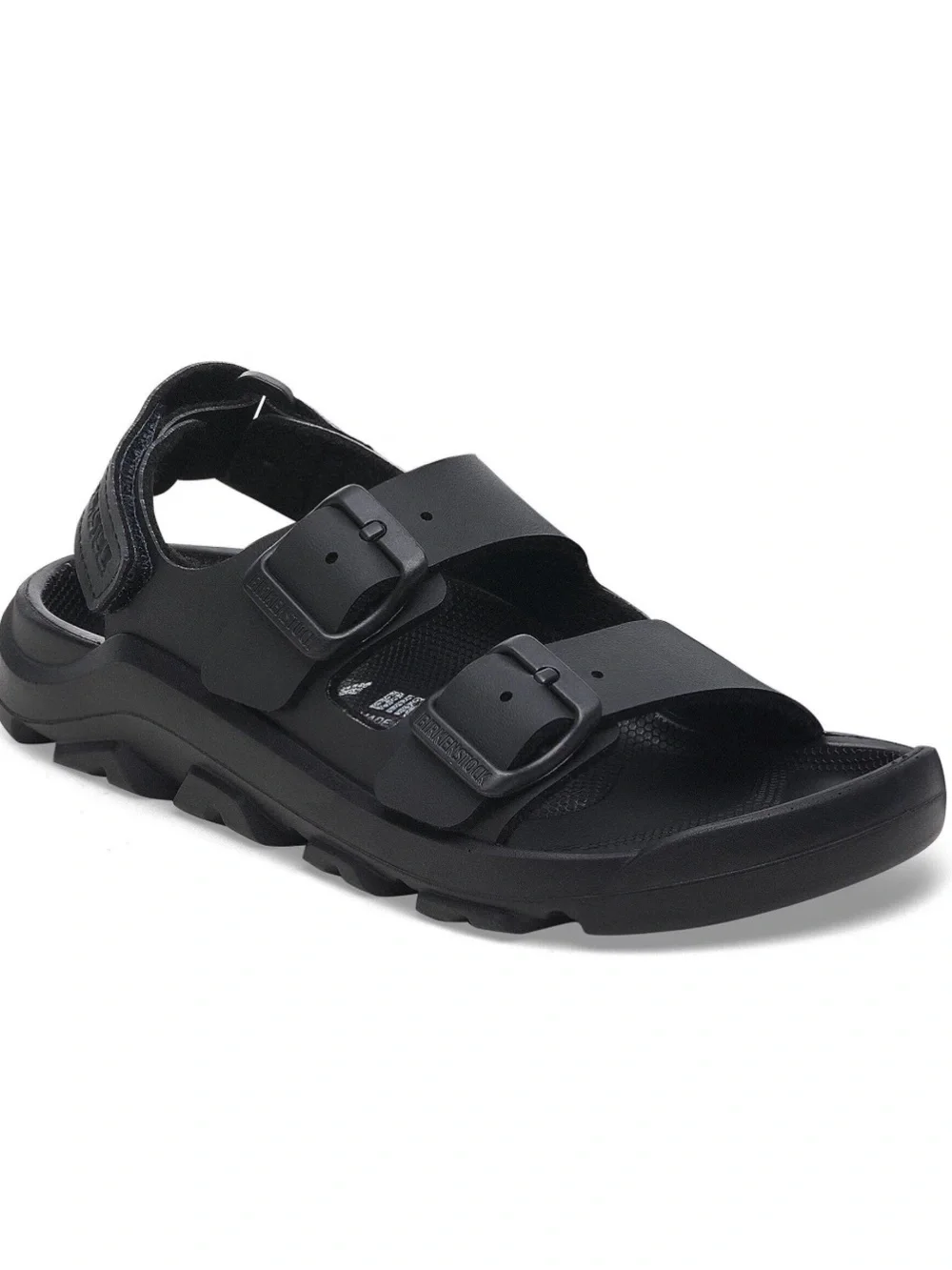 Birkenstock Mogami HL Birko-Flor black two strap sandals size 13 new kids unisex